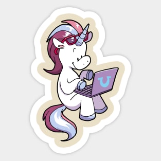 Laptop unicorn Sticker